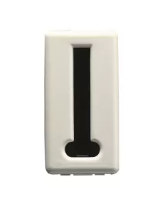 Prise téléphonique Gewiss gw20235, norme française, 8 contacts, bornes à vis, système monomodule, blanche